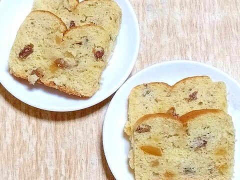 バナナとレーズンのパウンドケーキ